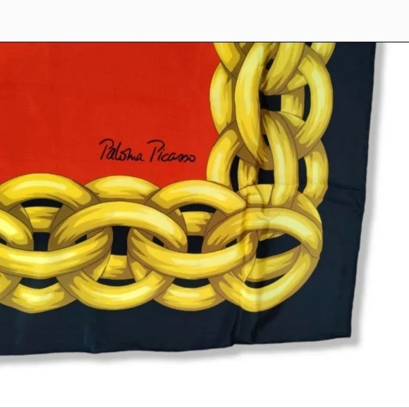 NWT VINTAGE PALOMA PICASSO SILK SHAWL - Picture 2 of 5
